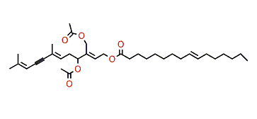 Tetrahydro-2,3-didehydro-1-caulerpenyne (9E)-hexadec-9-enoate